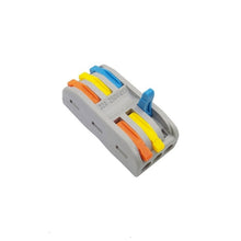 Load image into Gallery viewer, (30/50/100 pcs) PCT-222 mini fast wire Connectors Universal Compact Wiring Connector push-in Terminal Block PCT-212 213 214 215